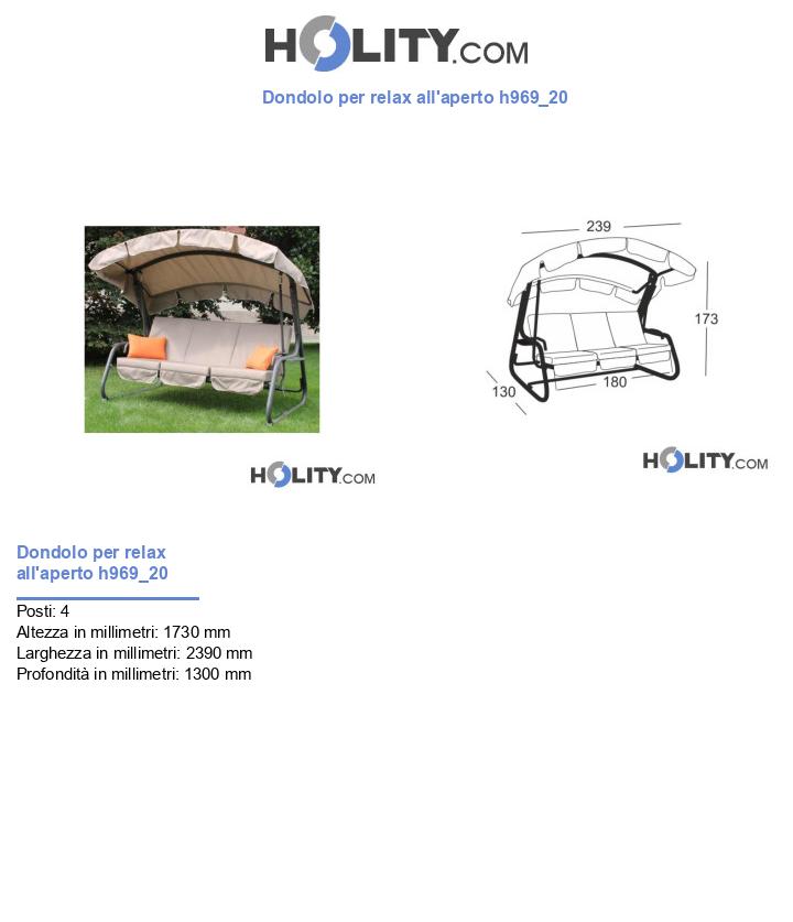 Dondolo per relax all'aperto h969_20