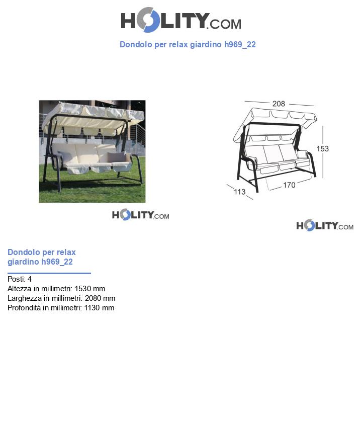 Dondolo per relax giardino h969_22