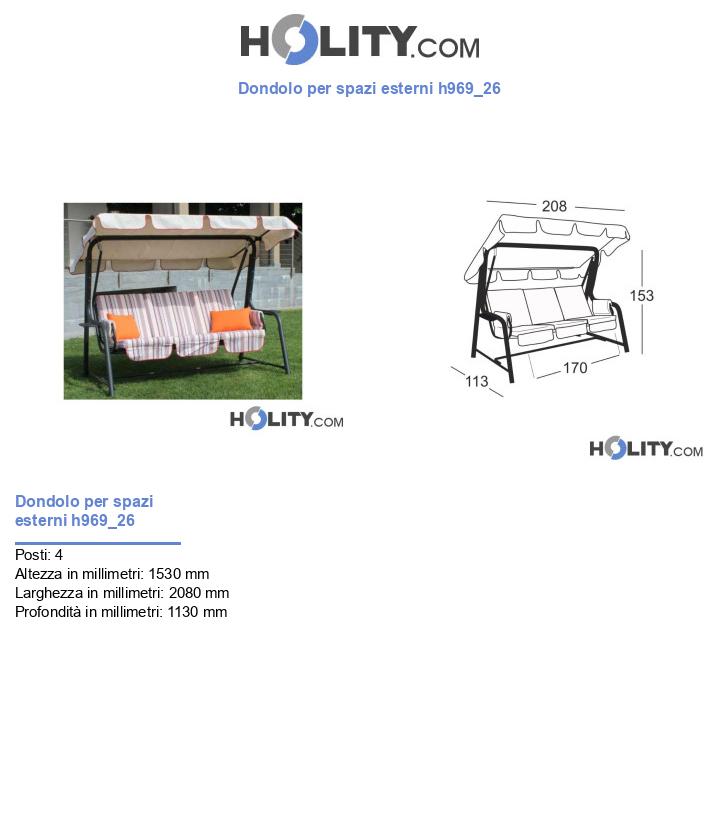 Dondolo per spazi esterni h969_26