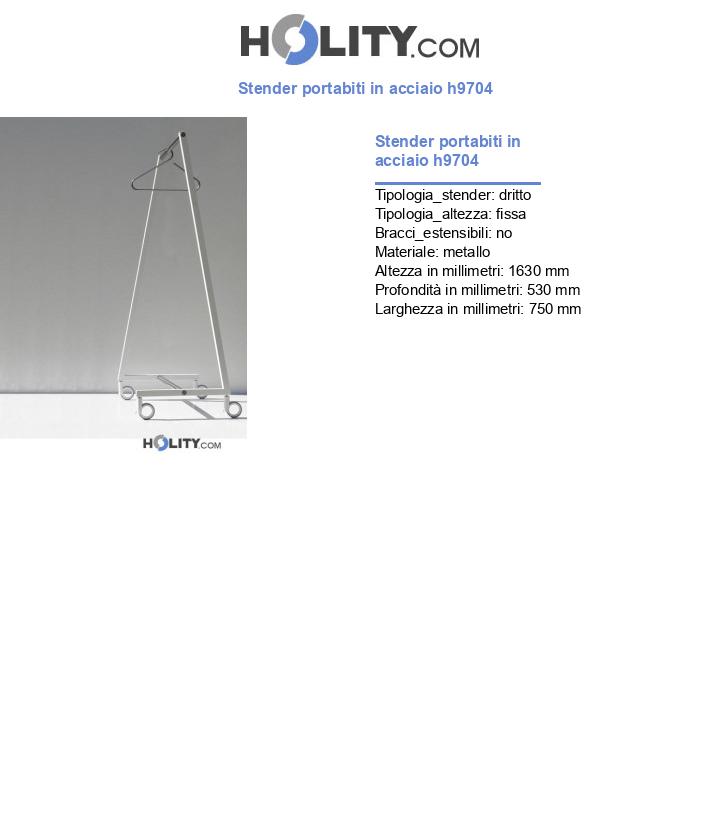 Stender portabiti in acciaio h9704
