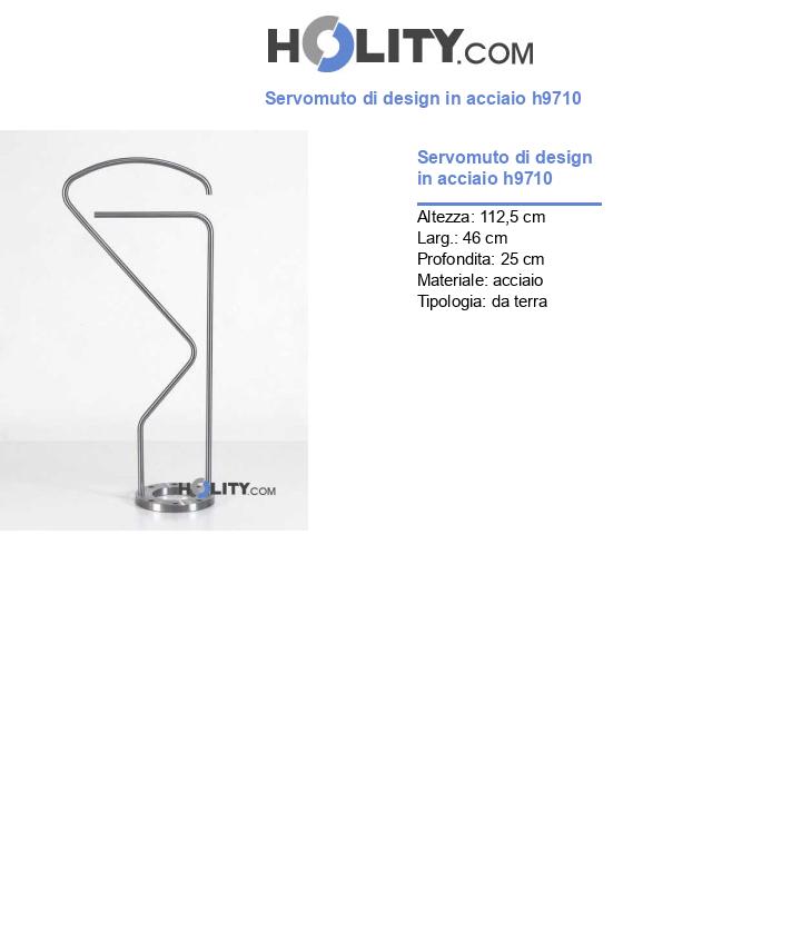 Servomuto di design in acciaio h9710