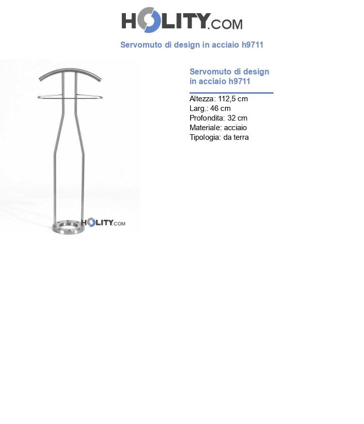 Servomuto di design in acciaio h9711