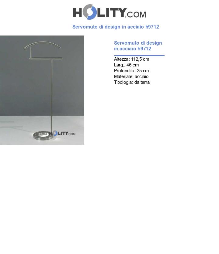 Servomuto di design in acciaio h9712