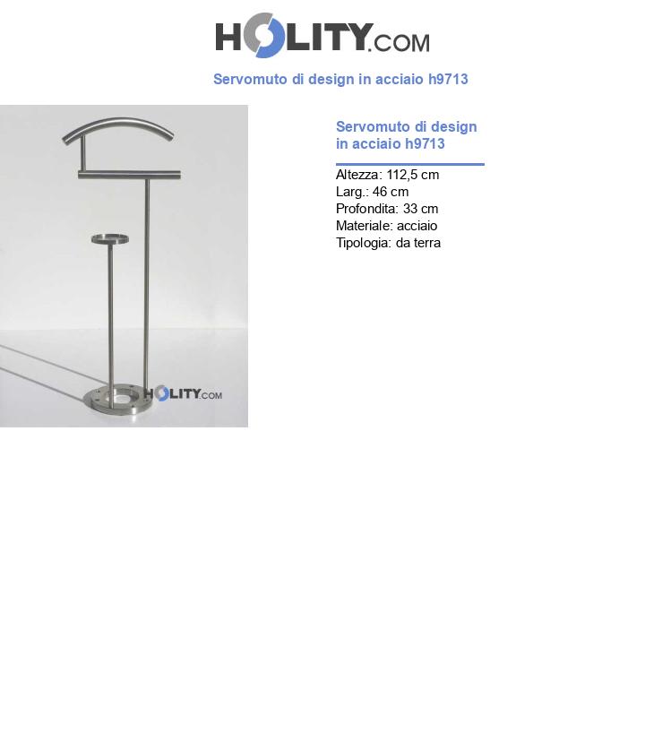 Servomuto di design in acciaio h9713