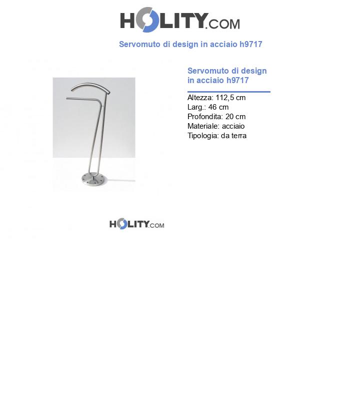 Servomuto di design in acciaio h9717