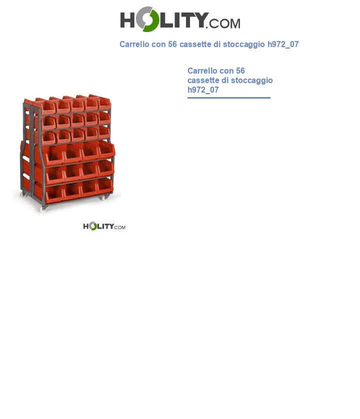 Carrello con 56 cassette di stoccaggio h972_07