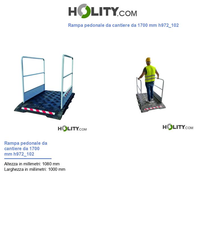 Rampa pedonale da cantiere da 1700 mm h972_102