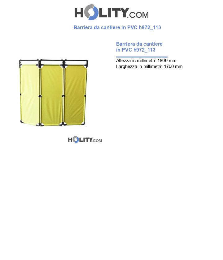 Barriera da cantiere in PVC h972_113