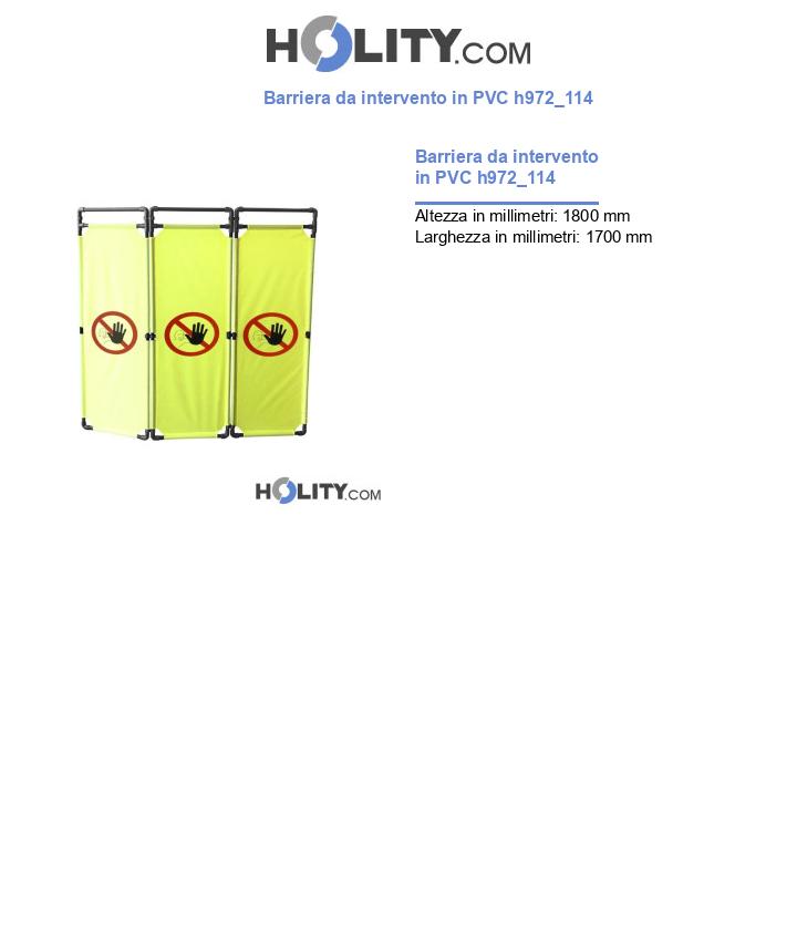 Barriera da intervento in PVC h972_114