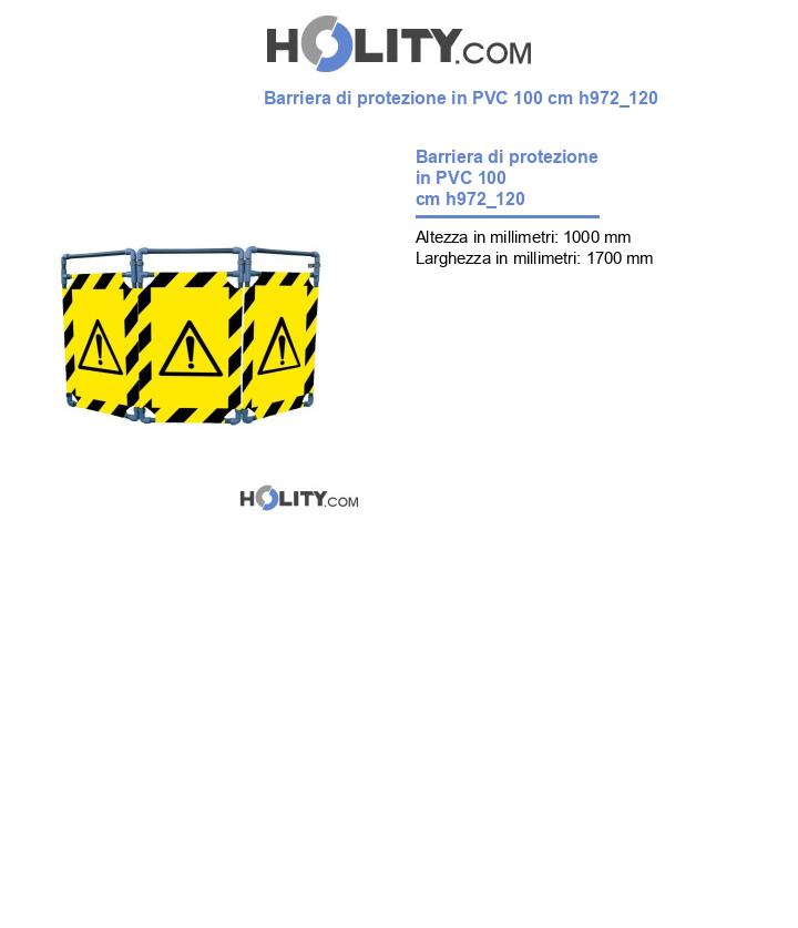 Barriera di protezione in PVC 100 cm h972_120