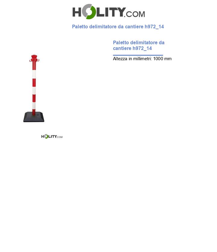 Paletto delimitatore da cantiere h972_14