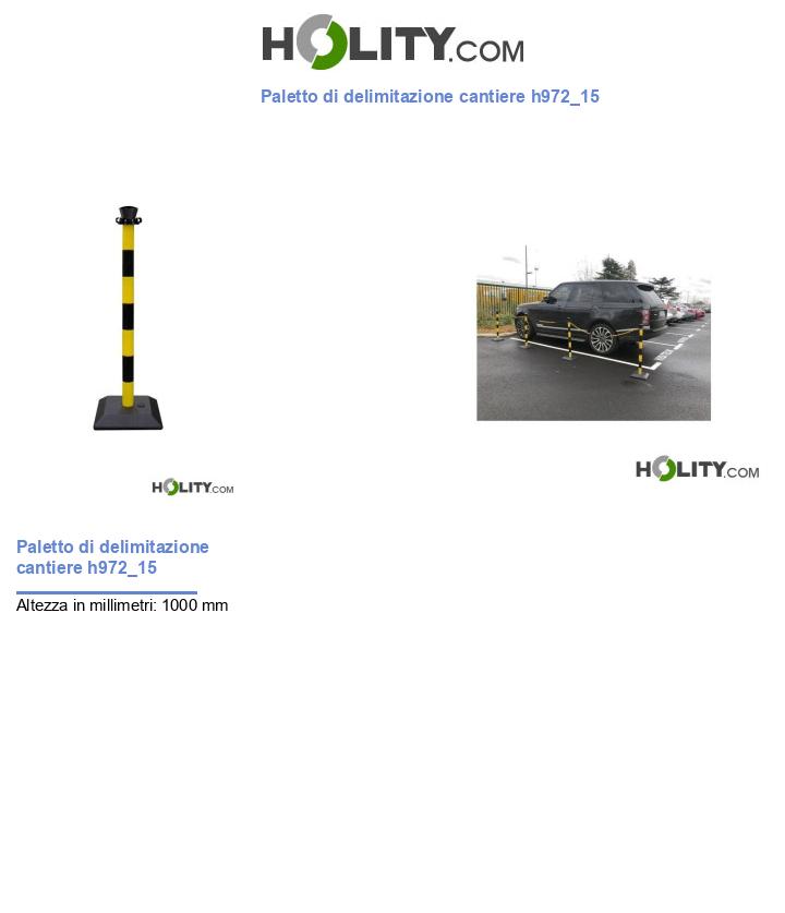 Paletto di delimitazione cantiere h972_15