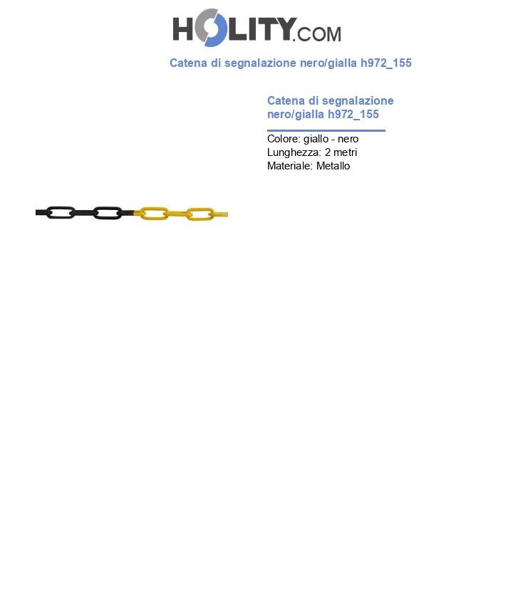 Catena di segnalazione nero/gialla h972_155