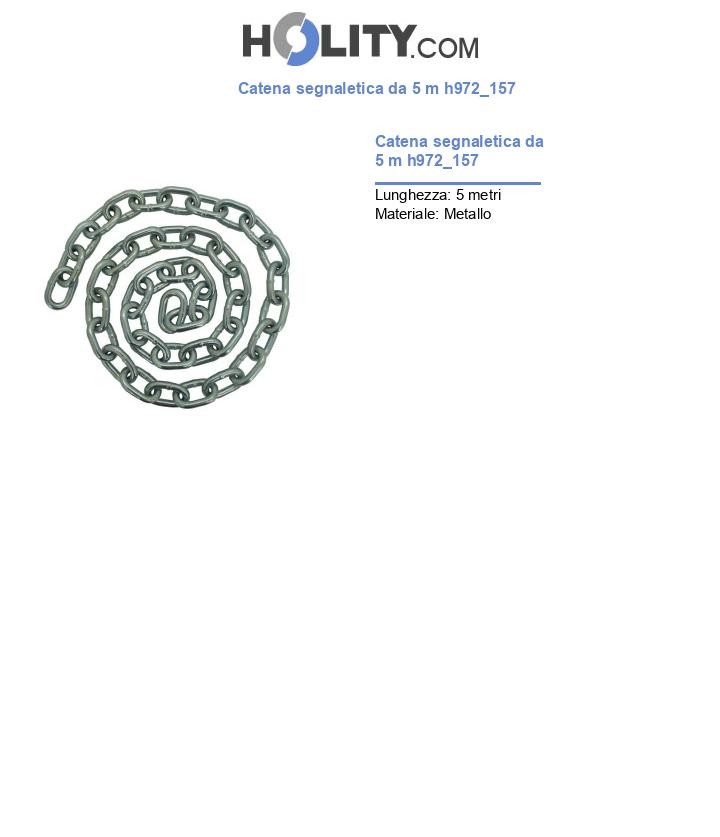 Catena segnaletica da 5 m h972_157