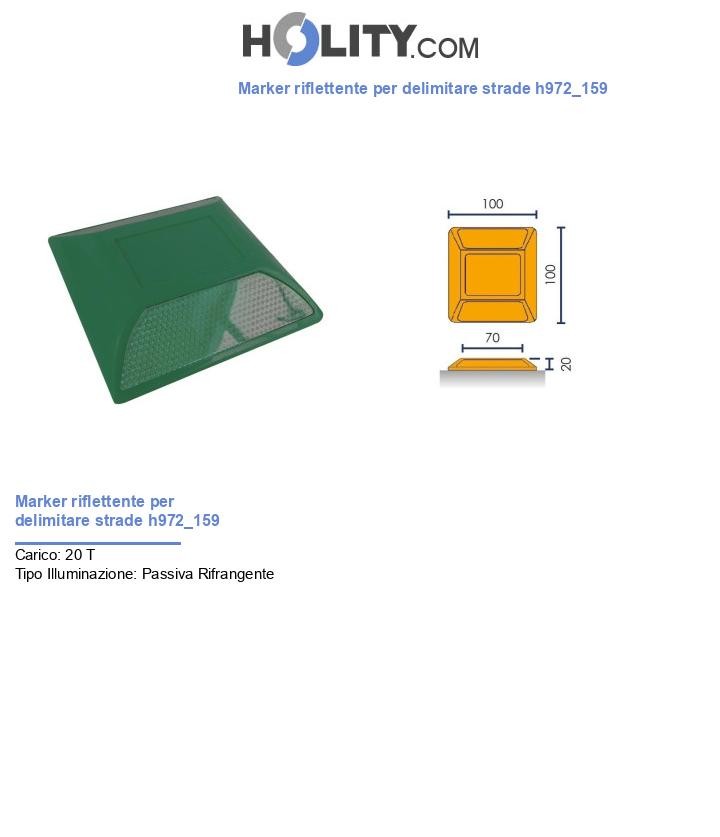 Marker riflettente per delimitare strade h972_159