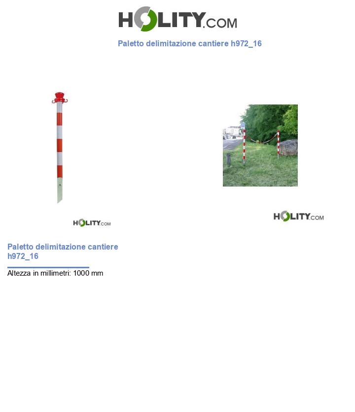 Paletto delimitazione cantiere h972_16