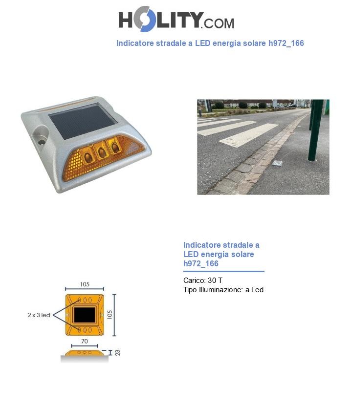 Indicatore stradale a LED energia solare h972_166