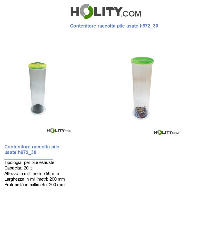 Contenitore raccolta pile usate h972_30
