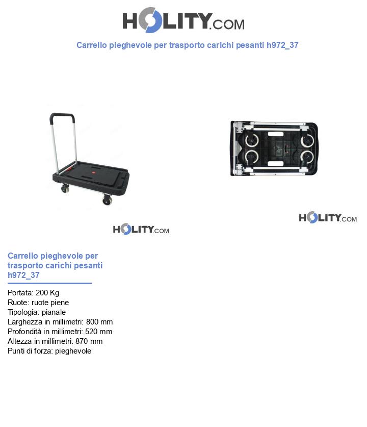 Carrello pieghevole per trasporto carichi pesanti h972_37