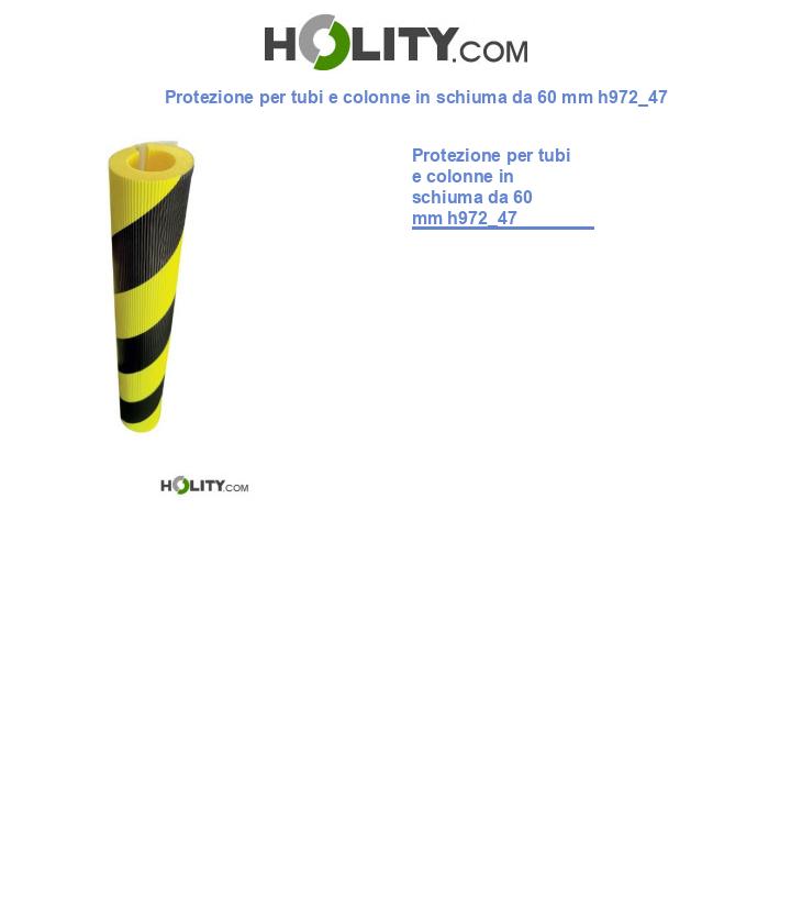 Protezione per tubi e colonne in schiuma da 60 mm h972_47