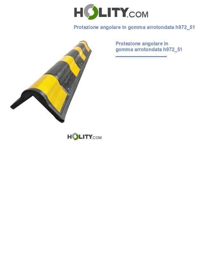 Protezione angolare in gomma arrotondata h972_51