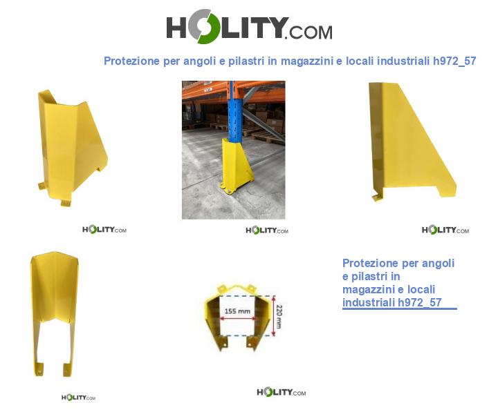 Protezione per angoli e pilastri in magazzini e locali industriali h972_57