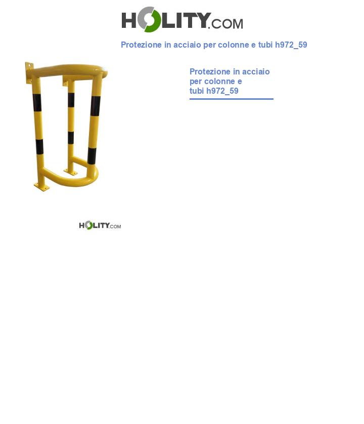 Protezione in acciaio per colonne e tubi h972_59