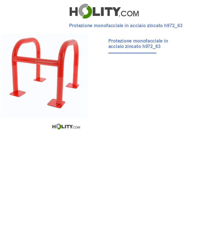 Protezione monofacciale in acciaio zincato h972_63