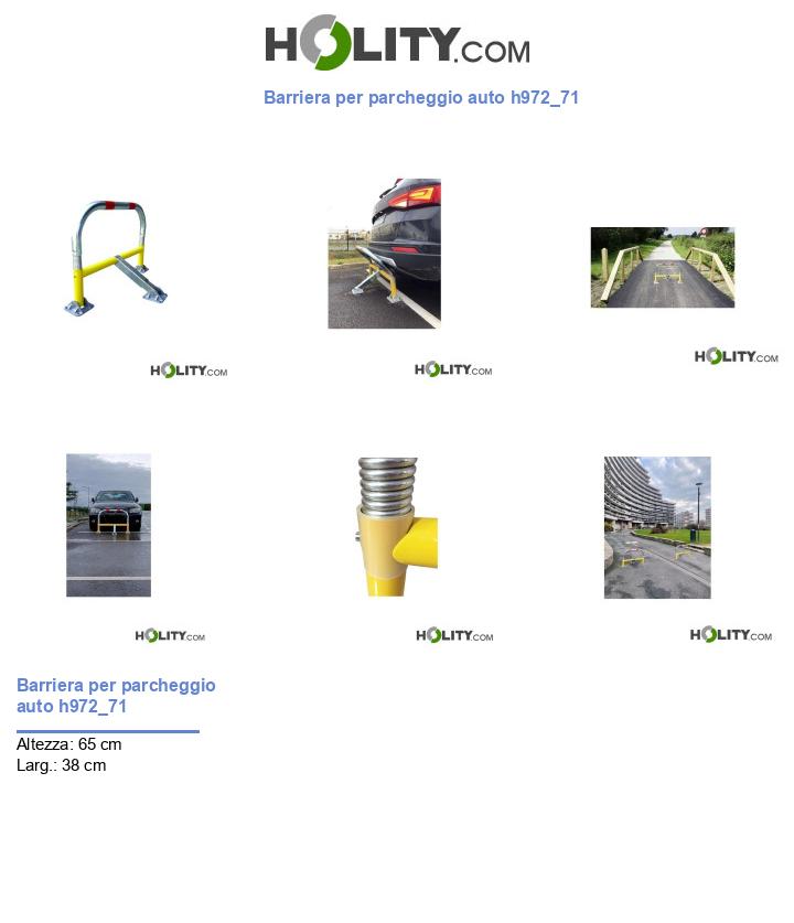 Barriera per parcheggio auto h972_71