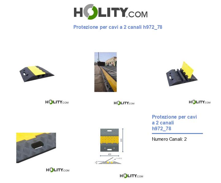 Protezione per cavi a 2 canali h972_78