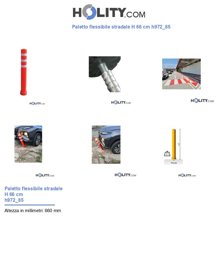 Paletto flessibile stradale H 66 cm h972_85