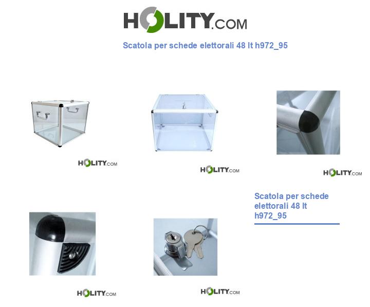 Scatola per schede elettorali 48 lt h972_95