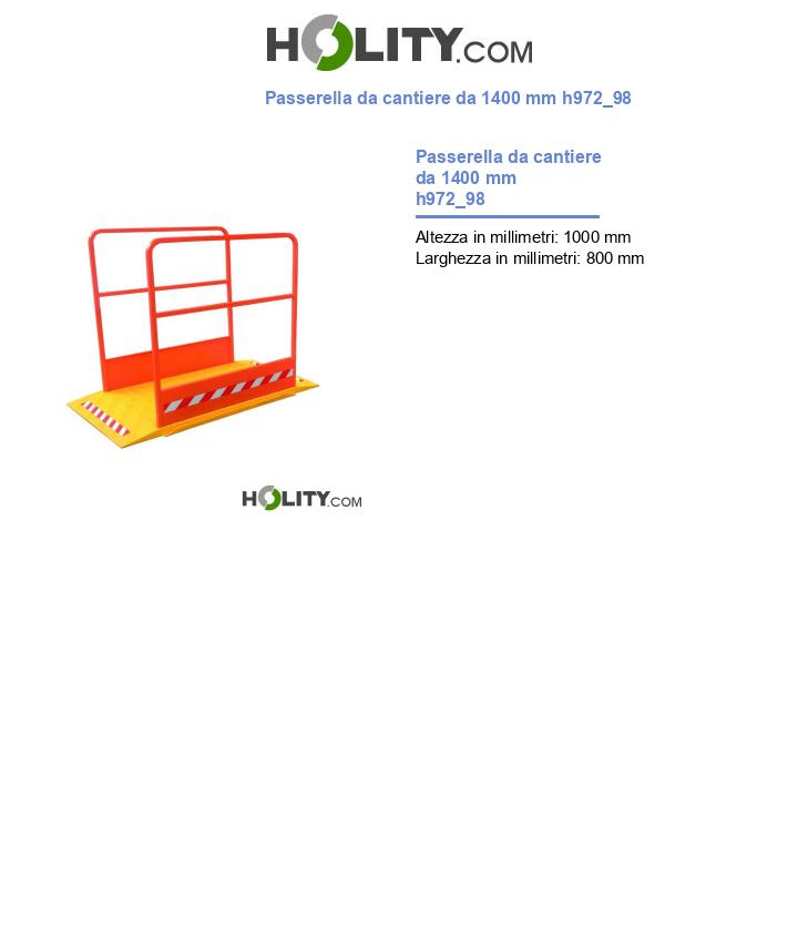 Passerella da cantiere da 1400 mm h972_98