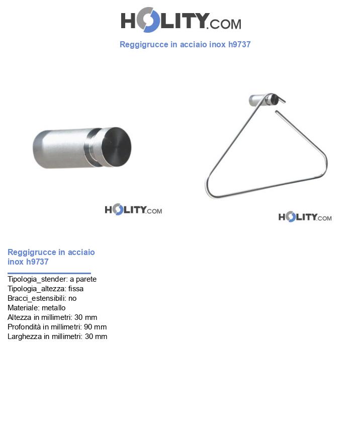 Reggigrucce in acciaio inox h9737