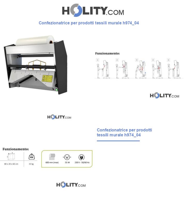 Confezionatrice per prodotti tessili murale h974_04