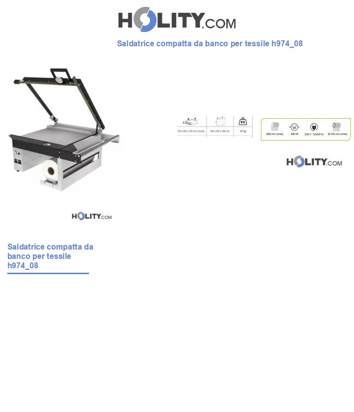 Saldatrice compatta da banco per tessile h974_08