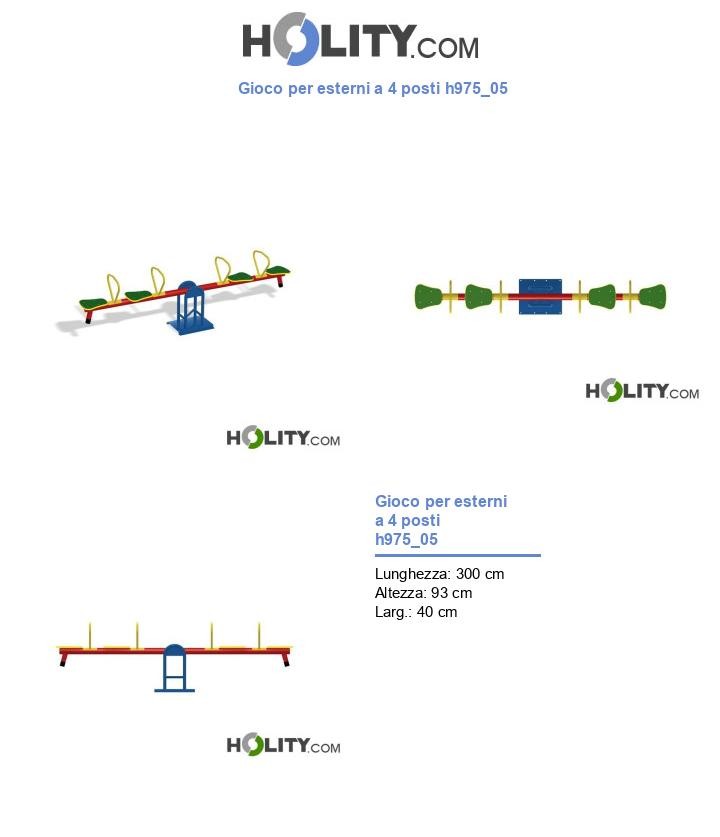 Gioco per esterni a 4 posti h975_05