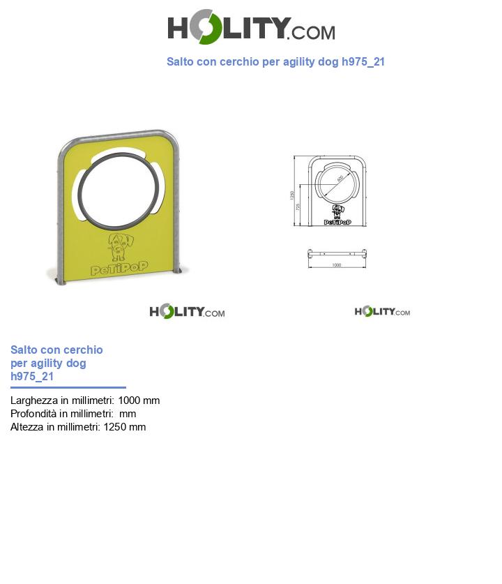 Salto con cerchio per agility dog h975_21