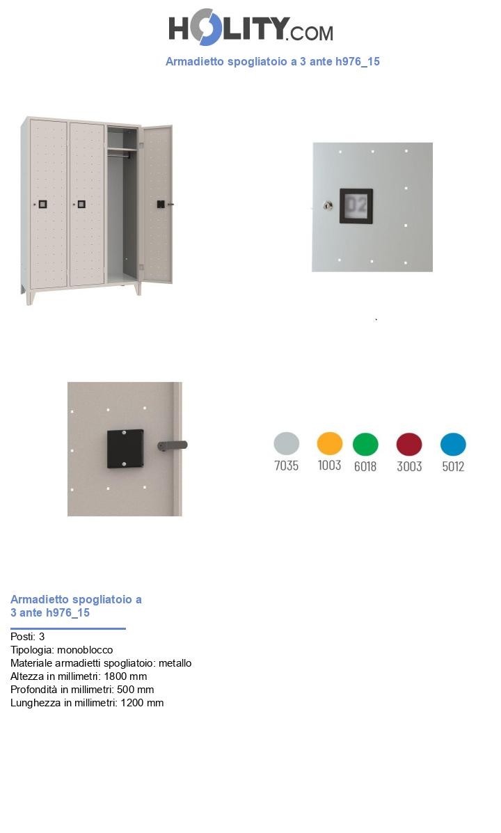 Armadietto spogliatoio a 3 ante h976_15