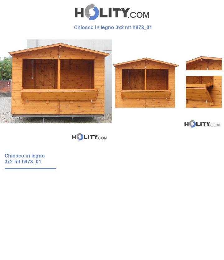 Chiosco in legno 3x2 mt h978_01