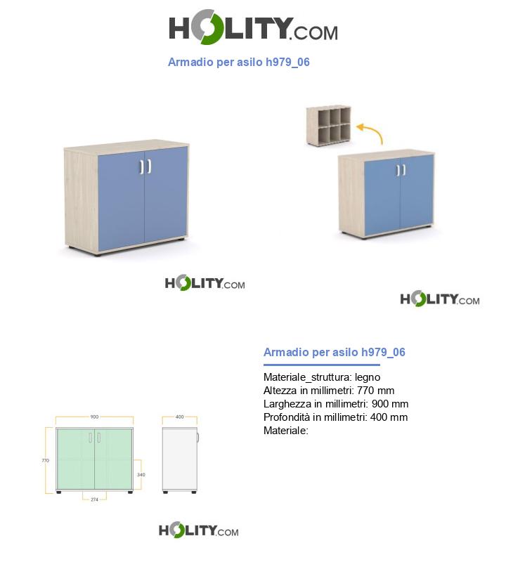 Armadio per asilo h979_06