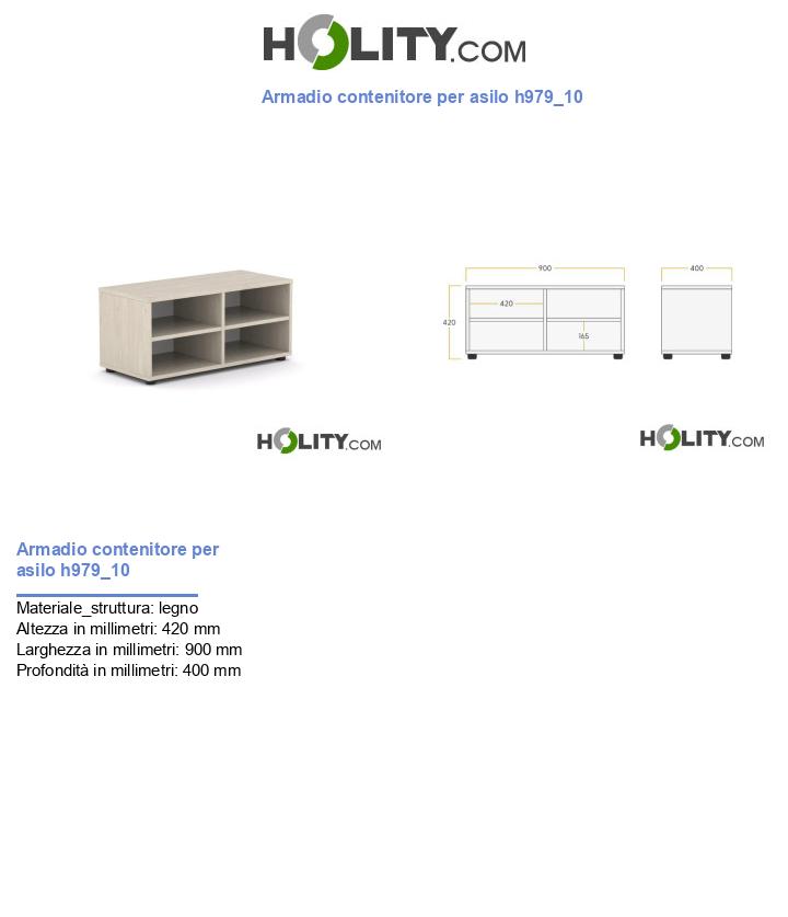 Armadio contenitore per asilo h979_10