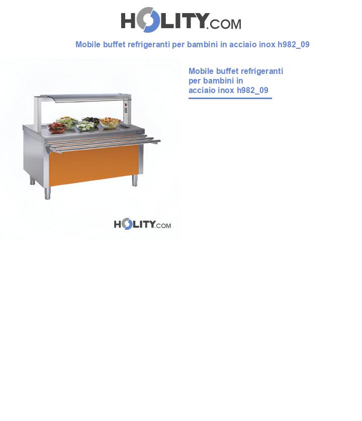 Mobile buffet refrigeranti per bambini in acciaio inox h982_09