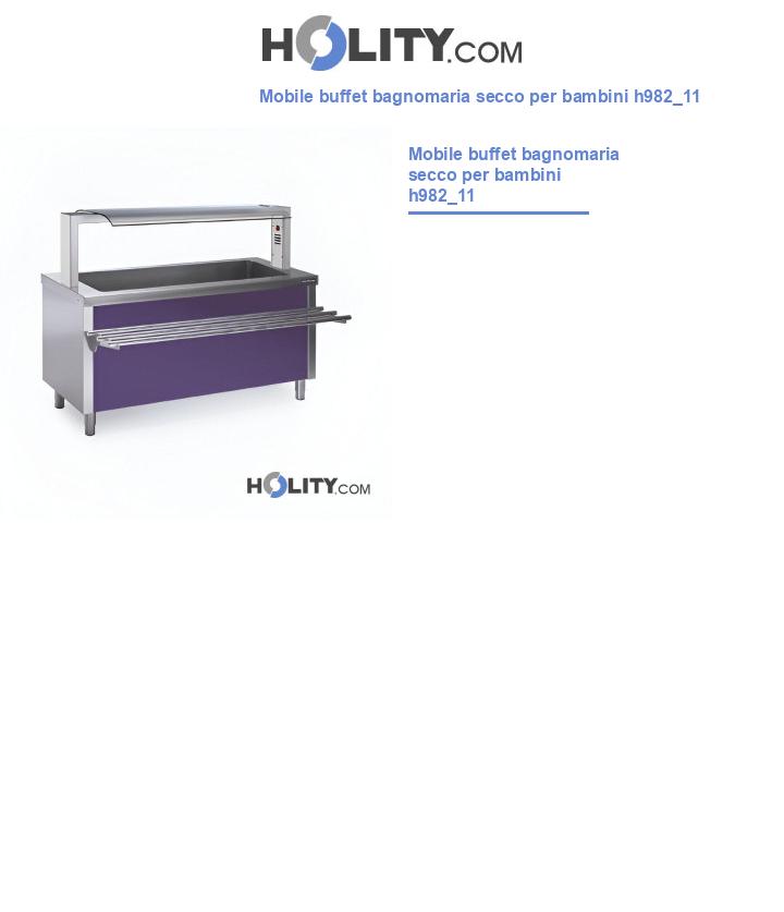 Mobile buffet bagnomaria secco per bambini h982_11