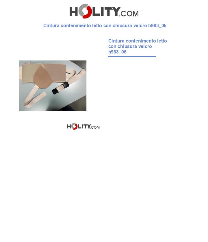 Cintura contenimento letto con chiusura velcro h983_05