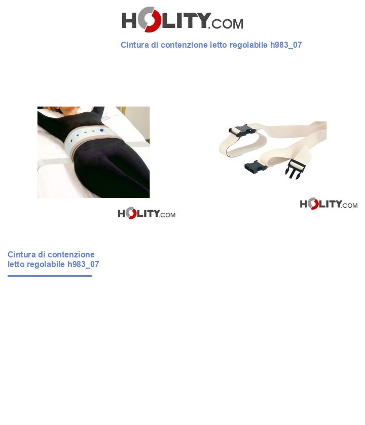 Cintura di contenzione letto regolabile h983_07