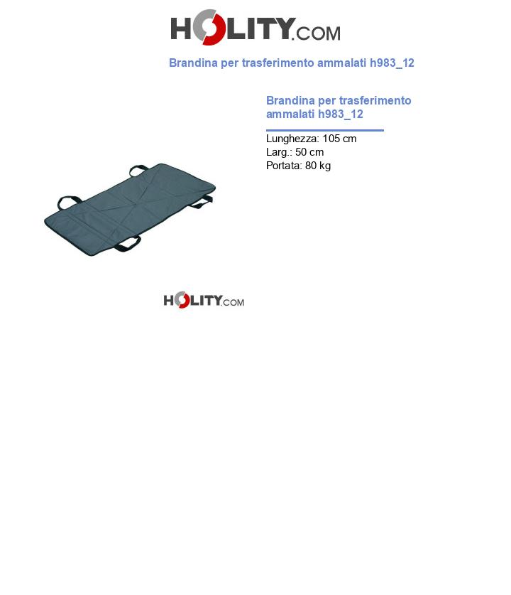 Brandina per trasferimento ammalati h983_12