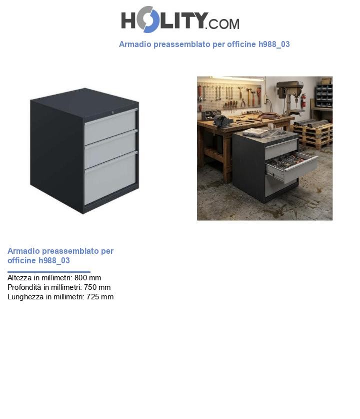 Armadio preassemblato per officine h988_03