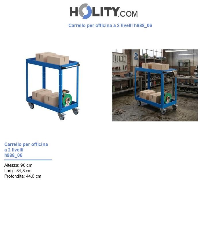 Carrello per officina a 2 livelli h988_06
