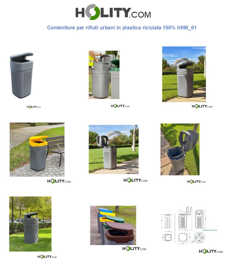 Contenitore per rifiuti urbani in plastica riciclata 100% h990_01